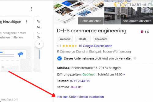 D-I-S e-commerce engineering Veranschaulichung um zur Webseite zu gelangen