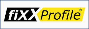 Fixxprofile-Logo mit Rahmen