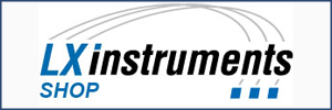 LX instruments-Logo mit Rahmen
